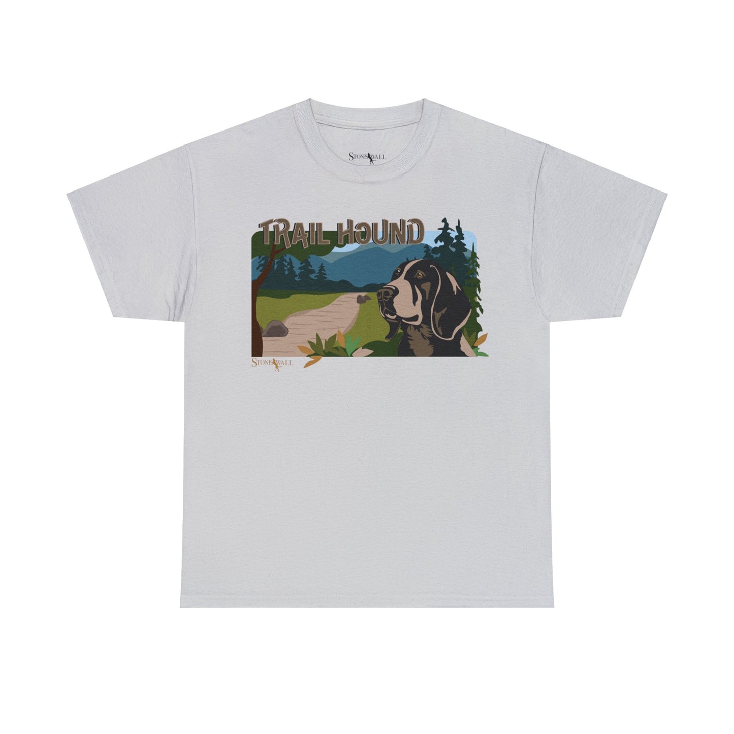 Trail Hound- Ice Grey tee