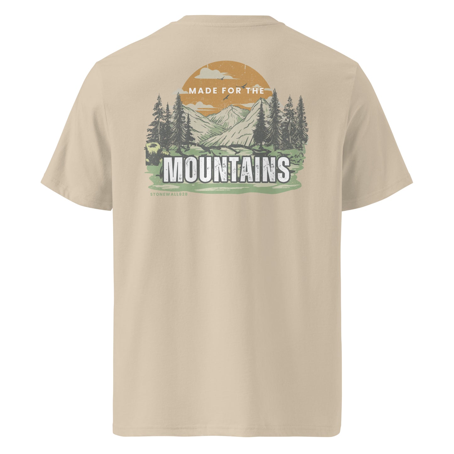 Product mockup. Inspired by the Appalachian Mountains, this heritage graphic tee was built for those who don't just visit the outdoors — but actually live it. From worn-in boots to the kind of days that end with a view, this design represents a lifestyle rooted in the mountains