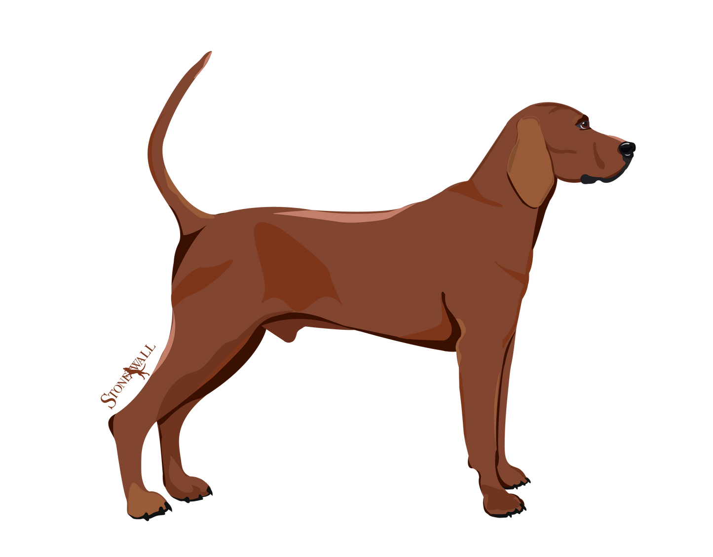 Redbone Coonhound Decal