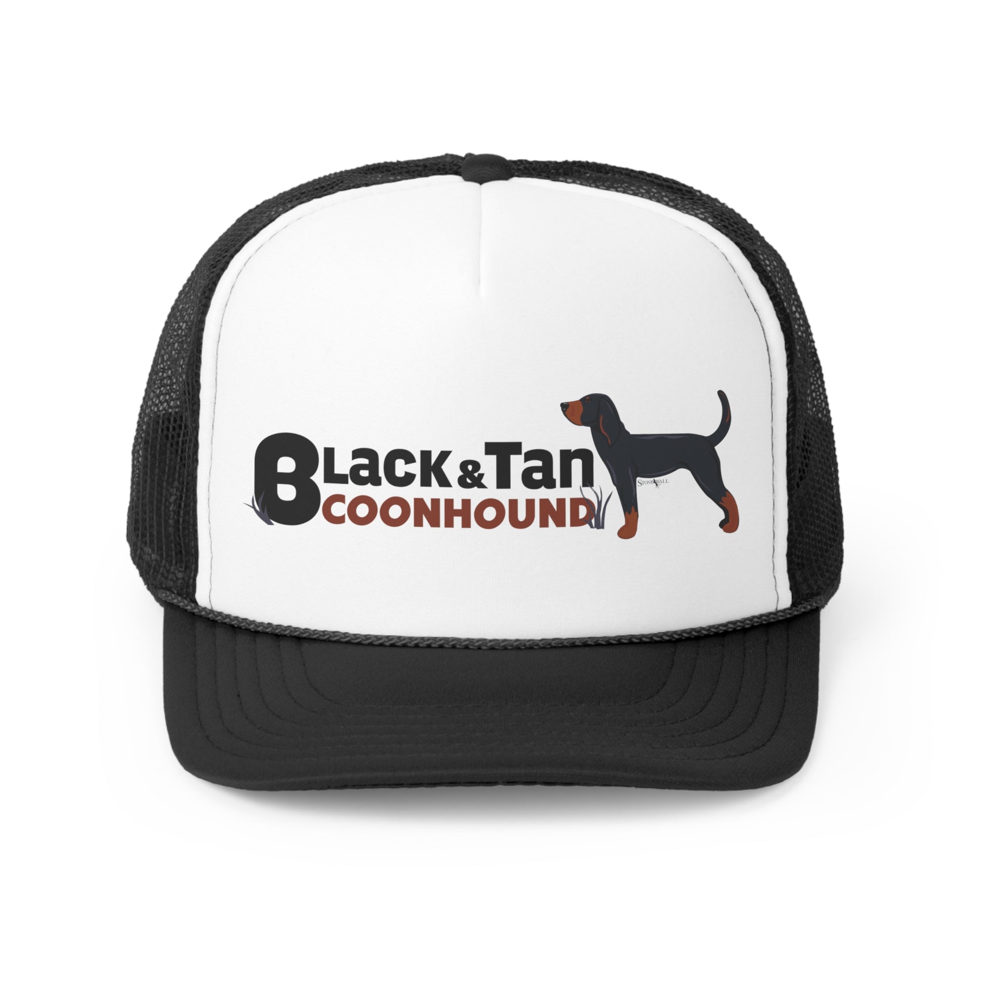 Black and Tan coonhound trucker hat