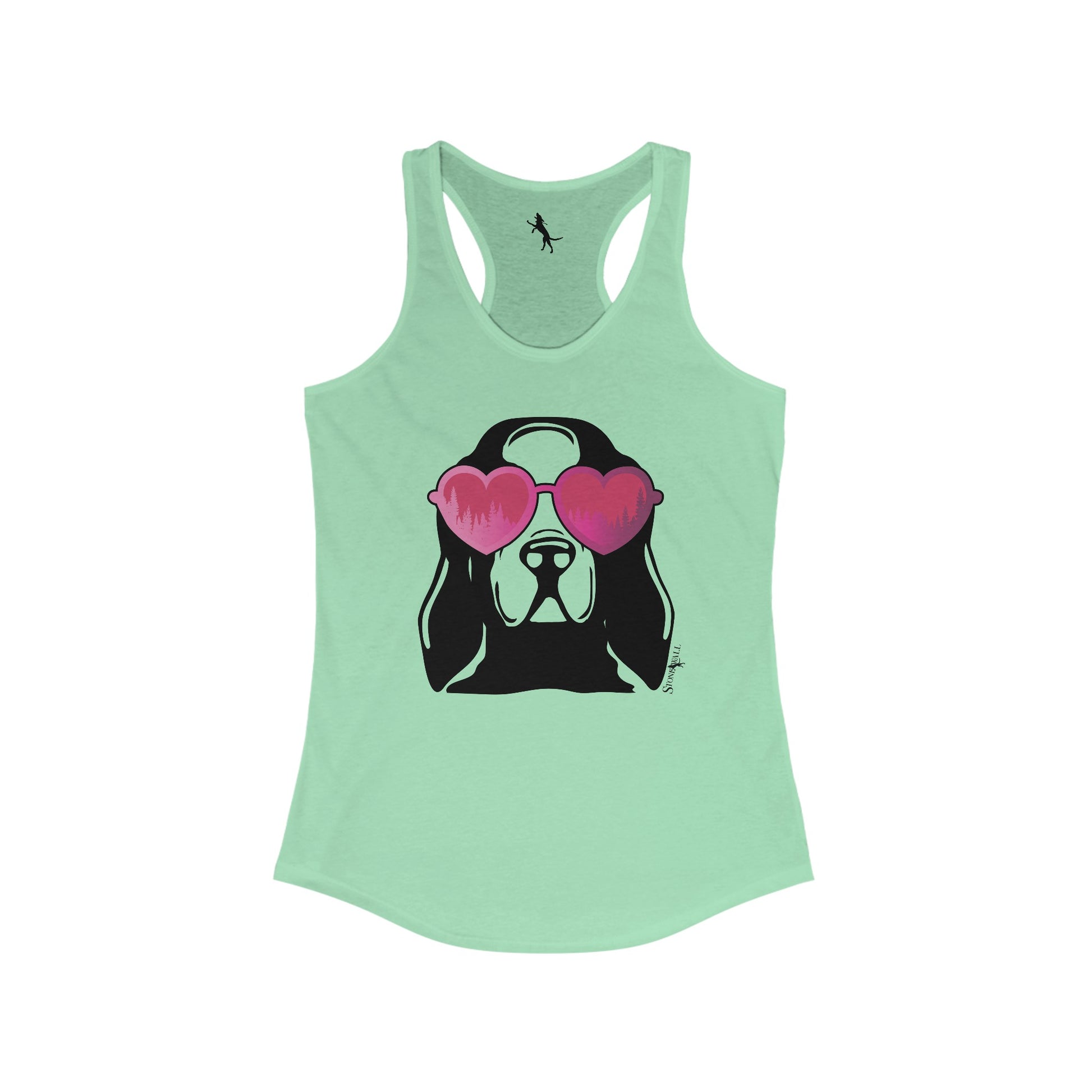 coonhound with love sunglasses tank