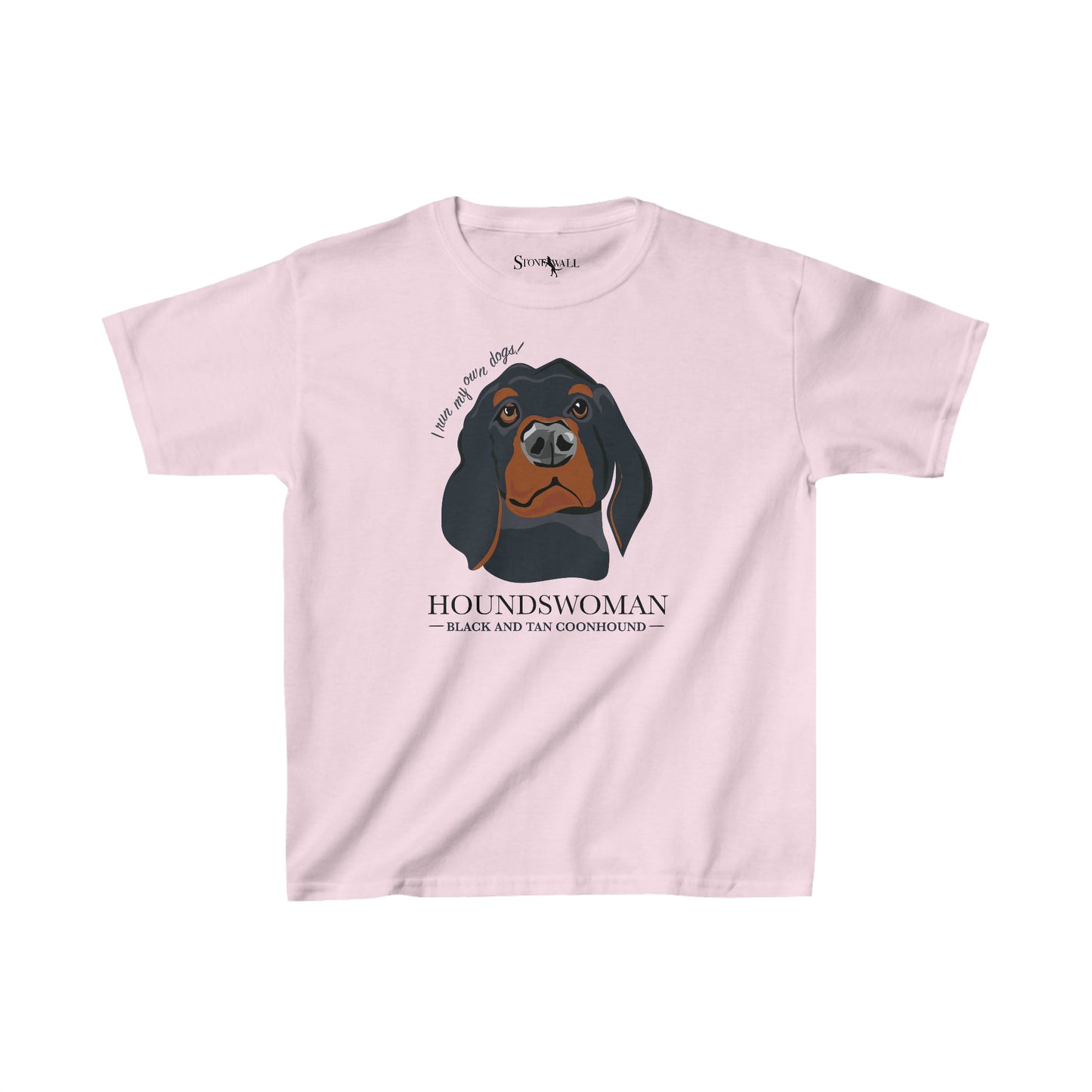 Youth- Black and Tan Houndswoman tee