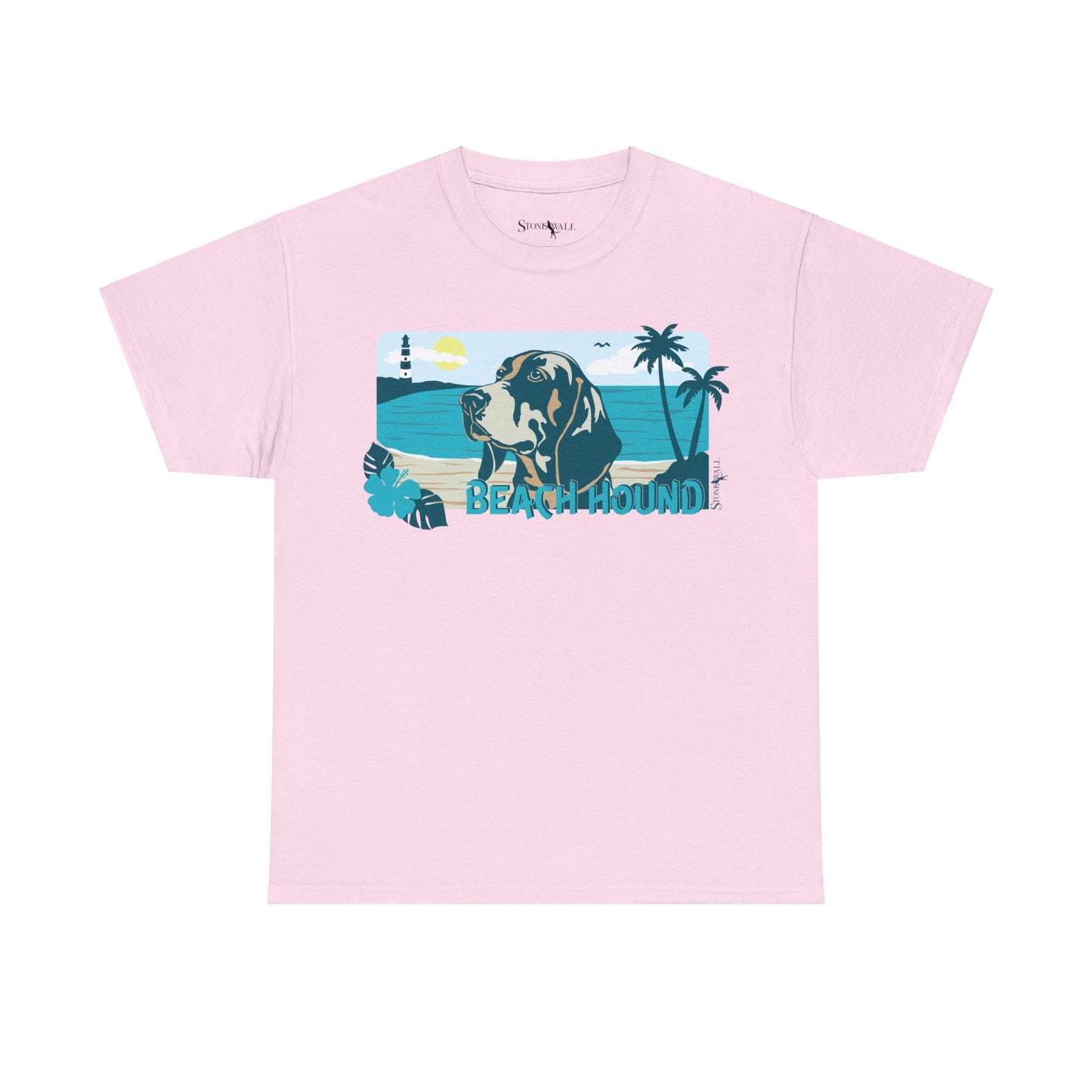 Beach Hound- Pink shirt