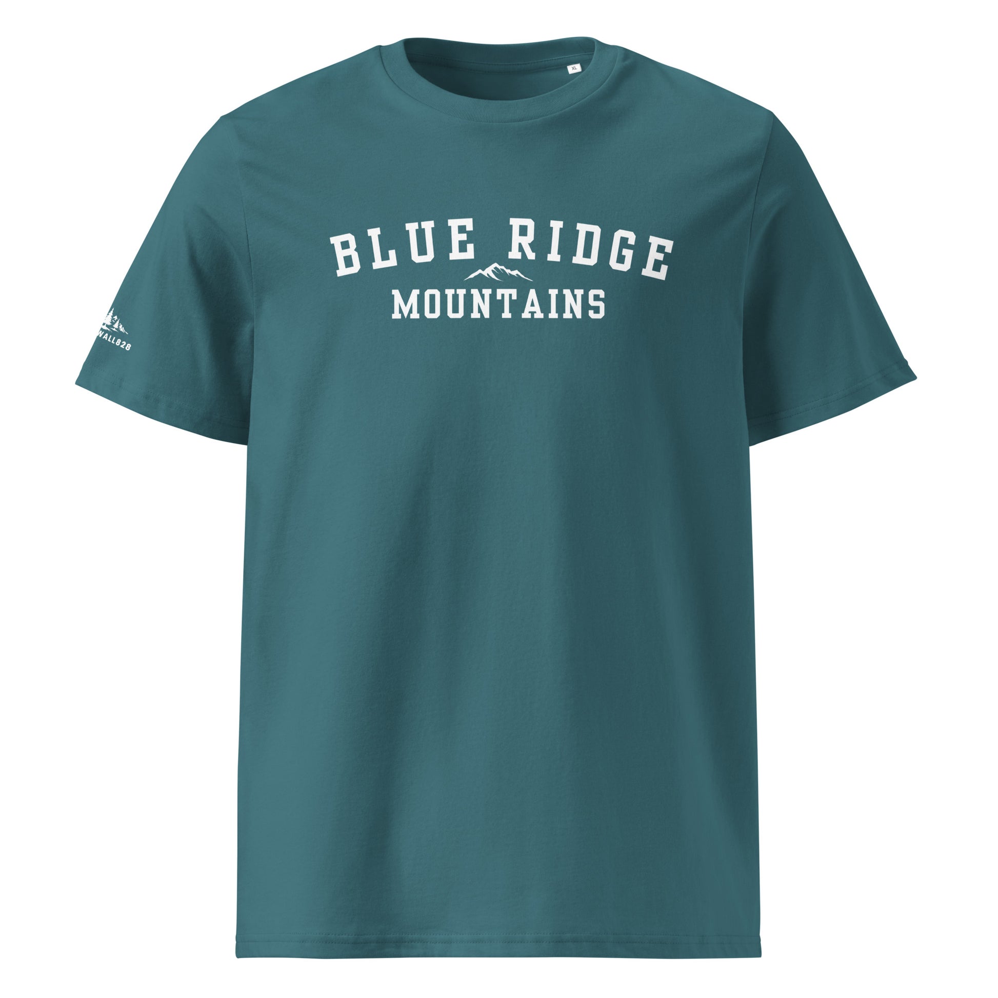 Product mockup. this tee is made for scenic drives, trailside stops, weekend getaways, and all the real moments that make up life in the Blue Ridge.