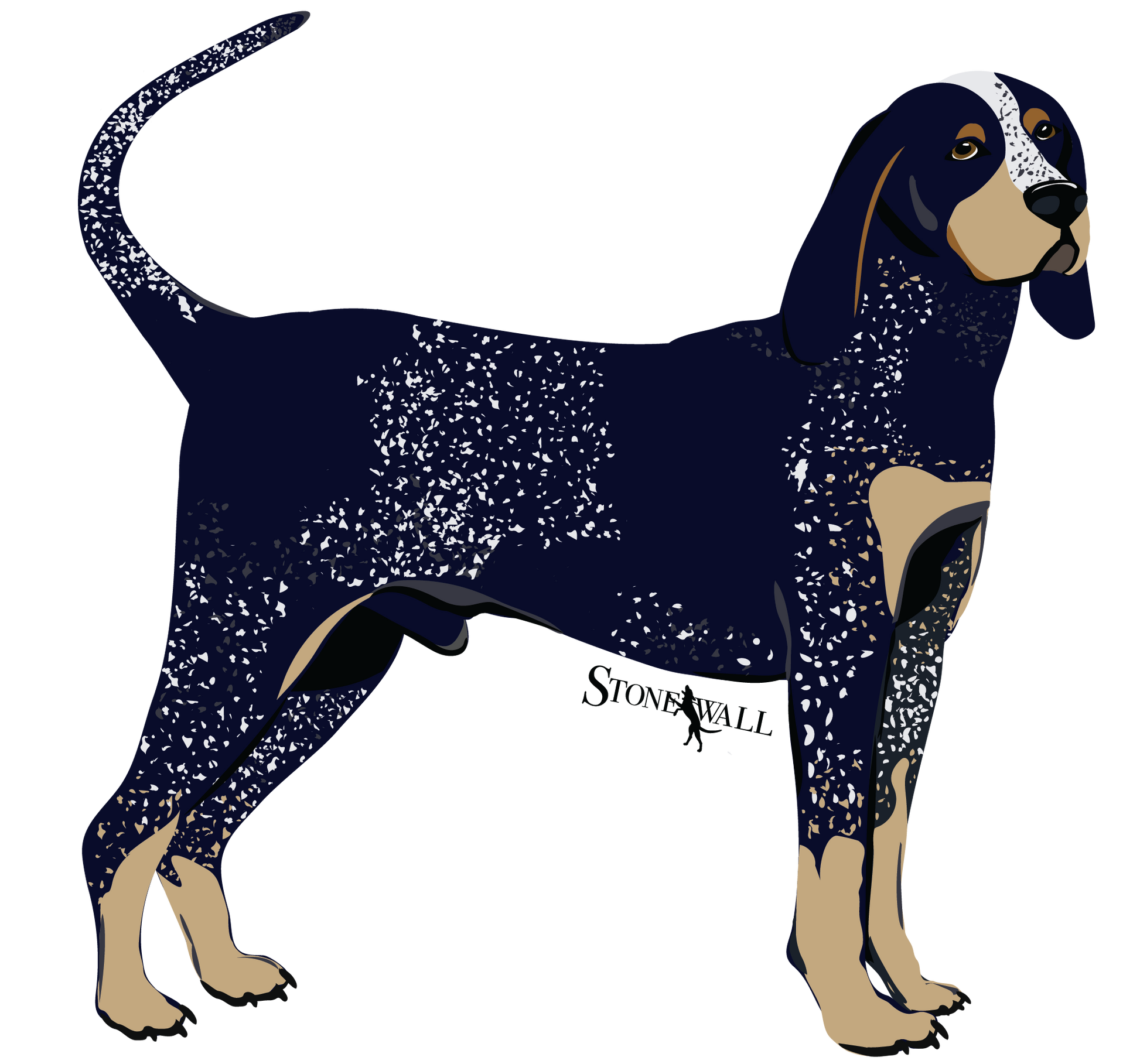 Bluetick Coonhound decal