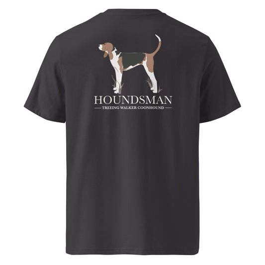 Featuring our signature Stonewall828 logo on the front, the back showcases the proud silhouette of a Treeing Walker Coonhound alongside the bold, timeless text, "Houndsman." It’s a simple, undeniable statement of who you are and the legendary mountain breed you stand behind. mockup
