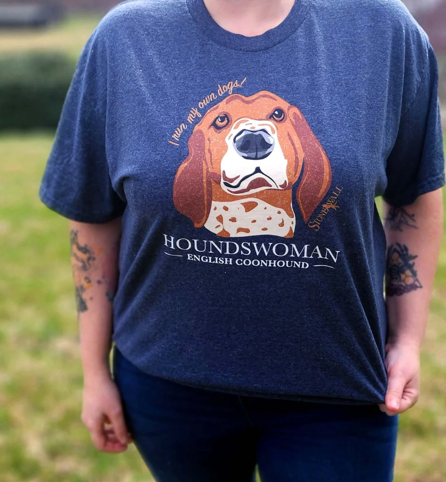 English Coonhound Houndswoman tee