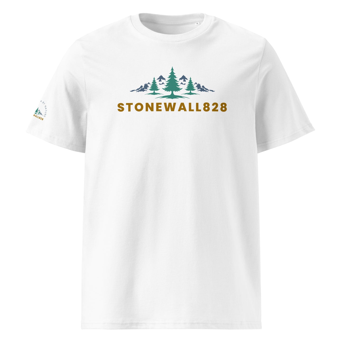 Product mockup,  Simple, clean, and rooted in purpose — this heritage graphic tee carries the Stonewall828 logo and everything it stands for. It's more than a brand. It's a connection to the mountains, the people, and the stories that shape the Appalachian region. 