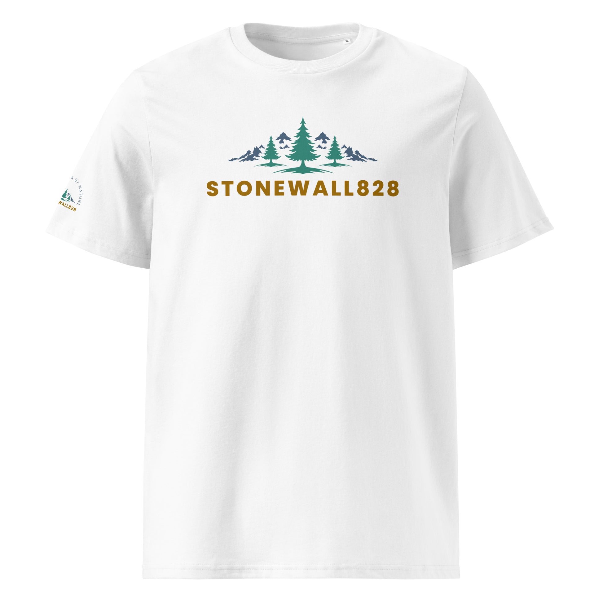Product mockup,  Simple, clean, and rooted in purpose — this heritage graphic tee carries the Stonewall828 logo and everything it stands for. It's more than a brand. It's a connection to the mountains, the people, and the stories that shape the Appalachian region. 