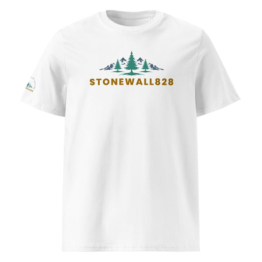 Product mockup,  Simple, clean, and rooted in purpose — this heritage graphic tee carries the Stonewall828 logo and everything it stands for. It's more than a brand. It's a connection to the mountains, the people, and the stories that shape the Appalachian region. 