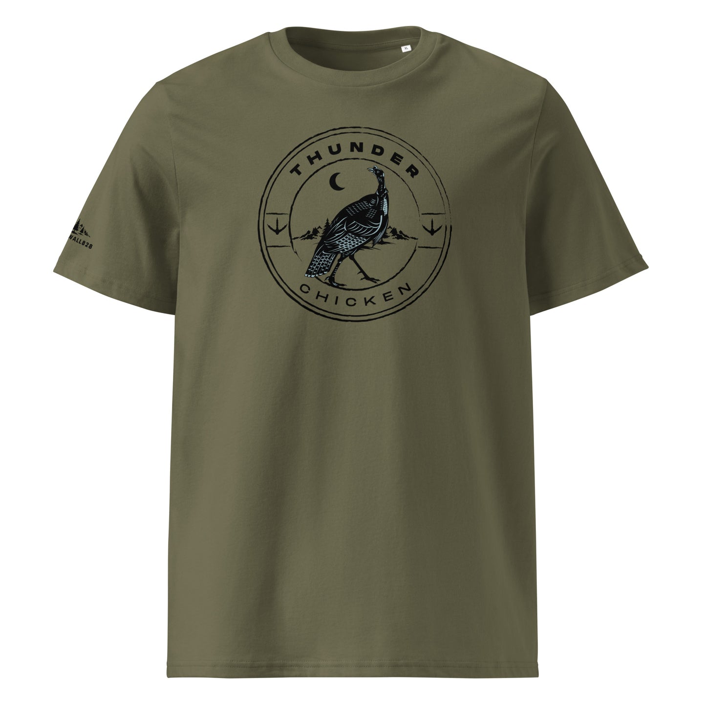 Product mockup, his tee is made for early mornings in the spring woods, long waits against a hardwood, and all the real moments that make up a life spent hunting.