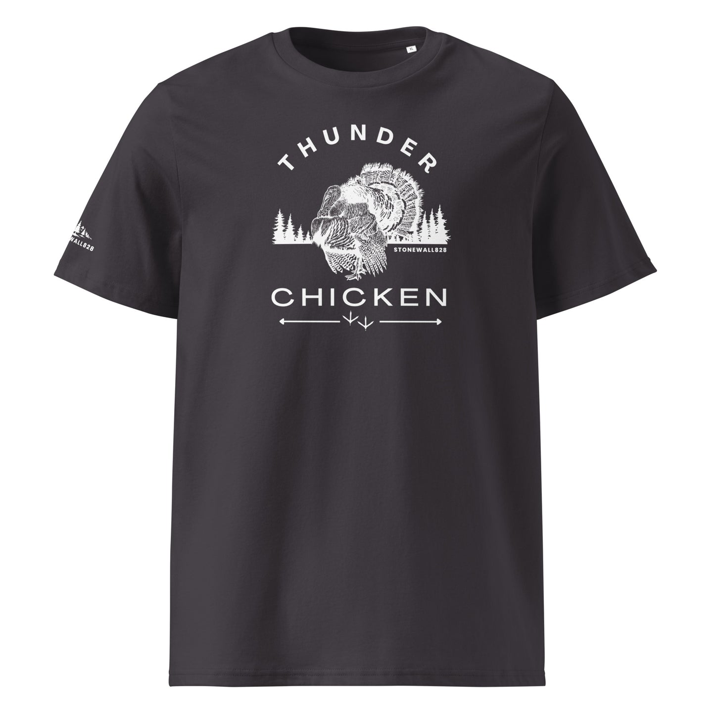 Product mockup.Inspired by the thrill of the spring turkey hunt and the echo of a distant gobble, this heritage graphic tee brings grit, humor, and a little attitude to the woods. Built for those who know patience pays off 