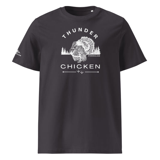 Product mockup.Inspired by the thrill of the spring turkey hunt and the echo of a distant gobble, this heritage graphic tee brings grit, humor, and a little attitude to the woods. Built for those who know patience pays off 