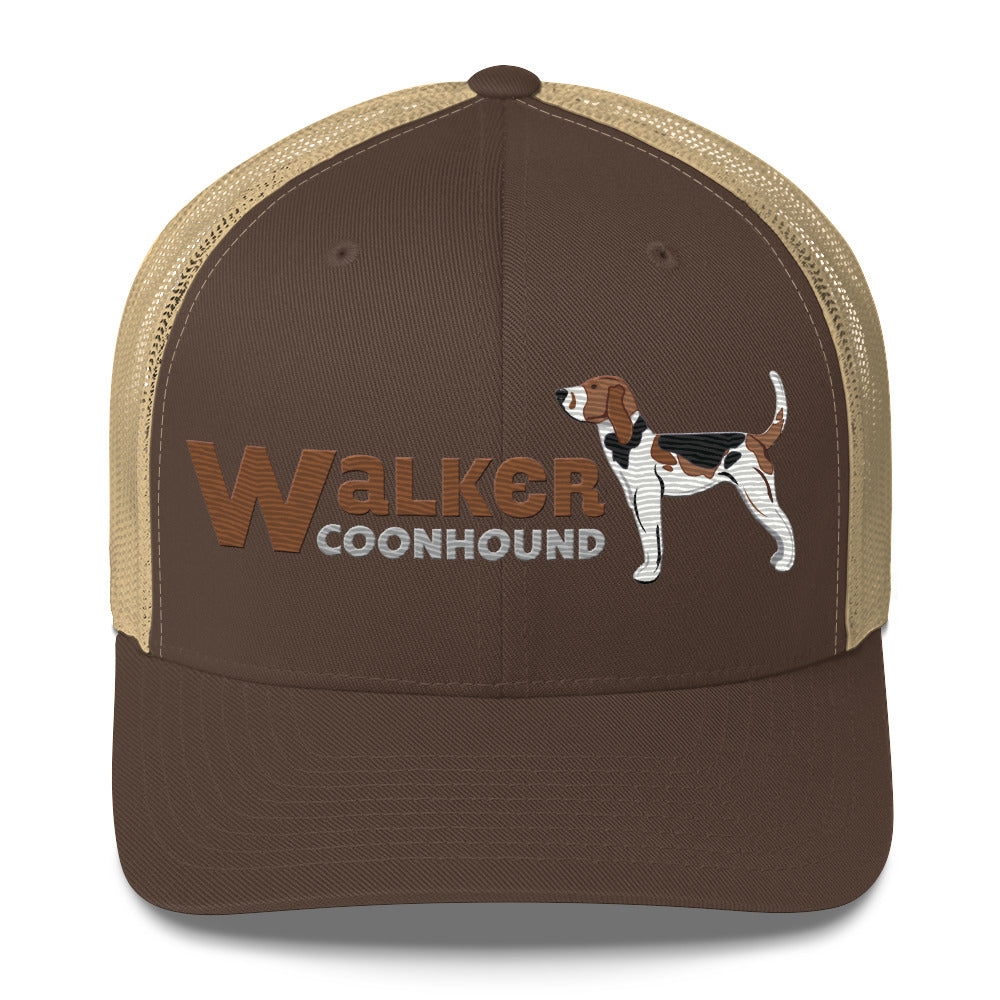 Walker Coonhound Trucker Hat- Embroidered Design