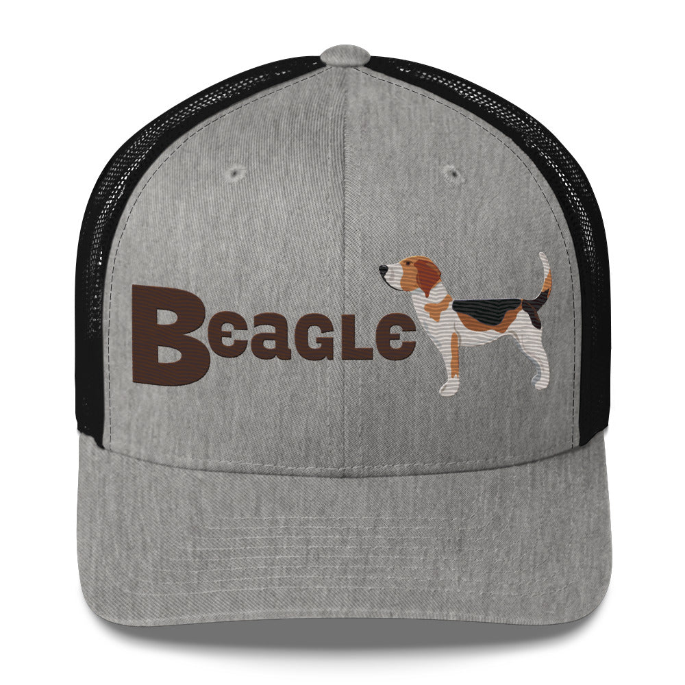 Beagle Trucker Hat- Embroidered Design