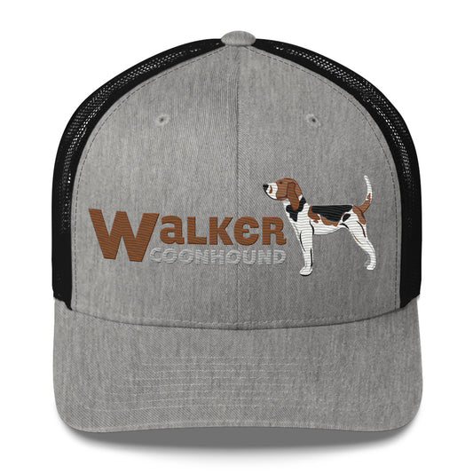 Walker Coonhound Trucker Hat- Embroidered Design