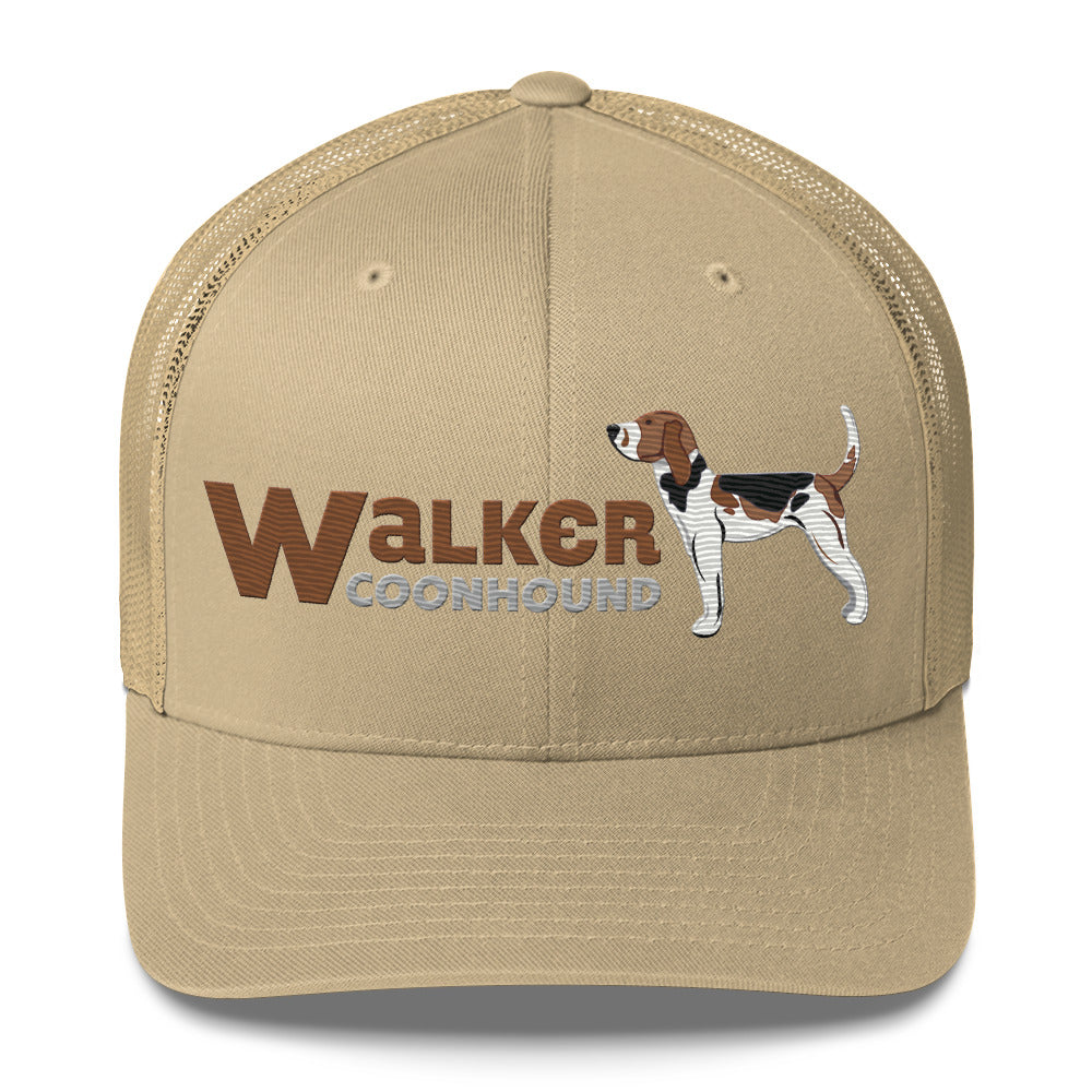 Walker Coonhound Trucker Hat- Embroidered Design