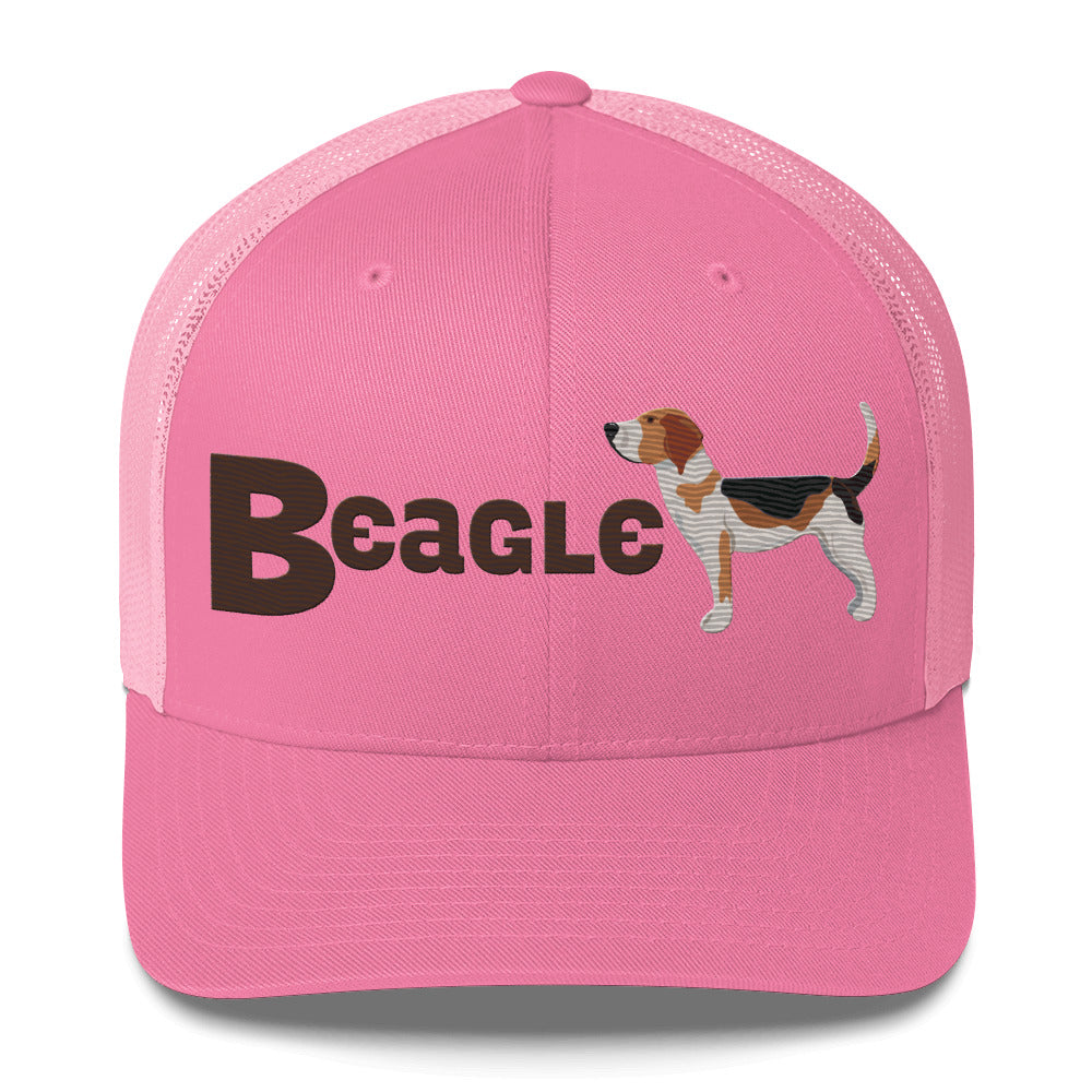 Beagle Trucker Hat- Embroidered Design