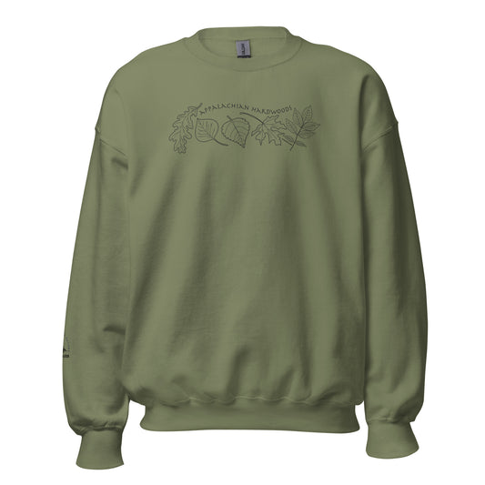 Appalachian hardwood forest sweatshirt mountain nature pullover Stonewall828 apparel