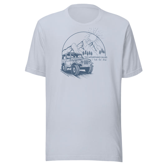 The Mountains Called 4x4 Off-Road Graphic tee shirt in the Blue Ridge Mountains in Western North Carolina mountain apparel Stonewall828